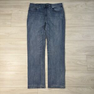 Duluth Trading Co Ballroom Double Flex Jeans Mens 34x33 Relaxed Fit Blue Denim